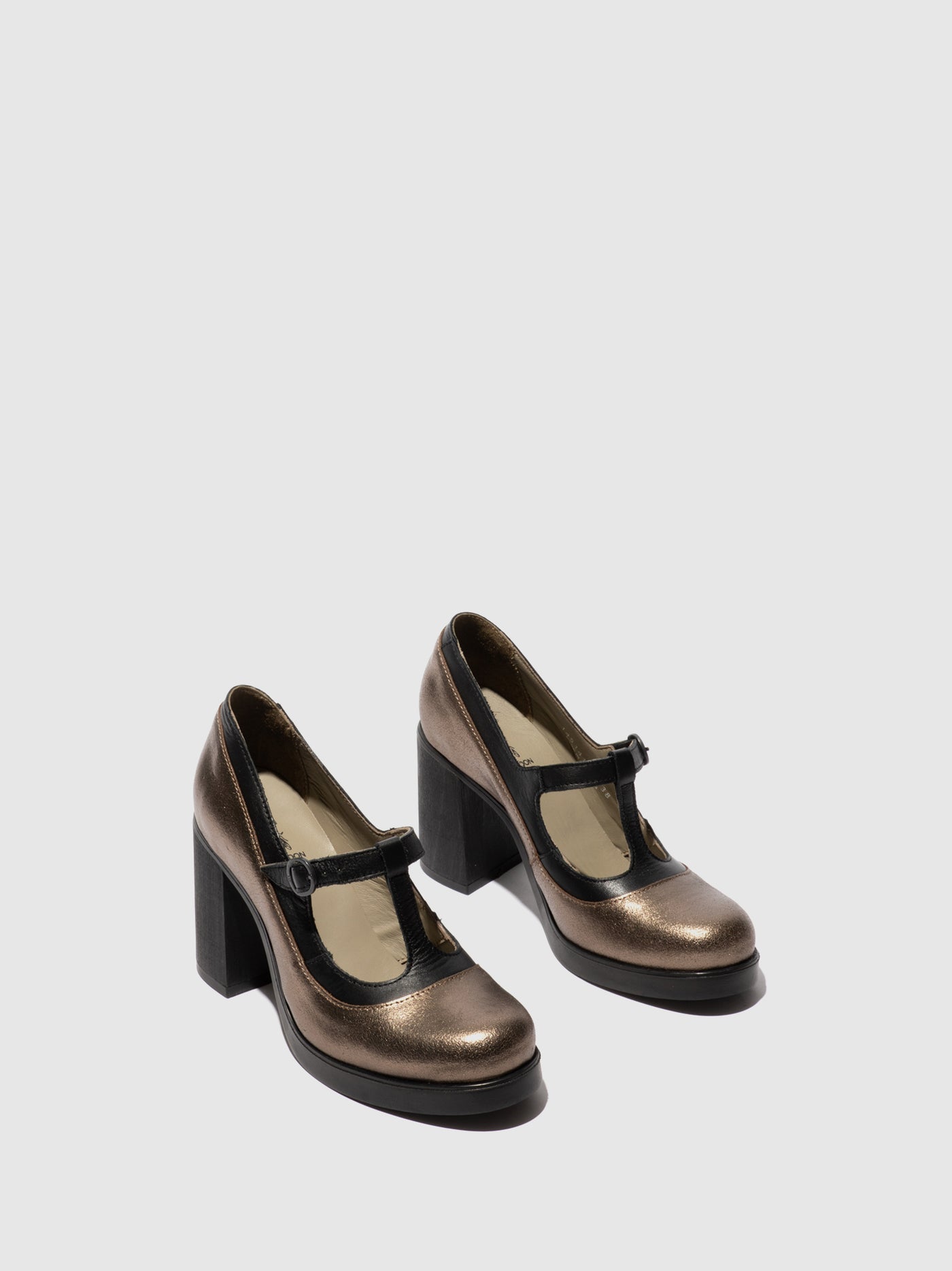 Mary Jane Shoes SEIF141FLY DARK GOLD/BLACK