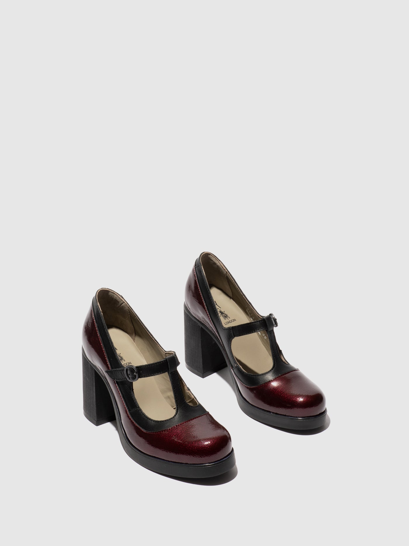 Mary Jane Shoes SEIF141FLY BURGUNDY/BLACK