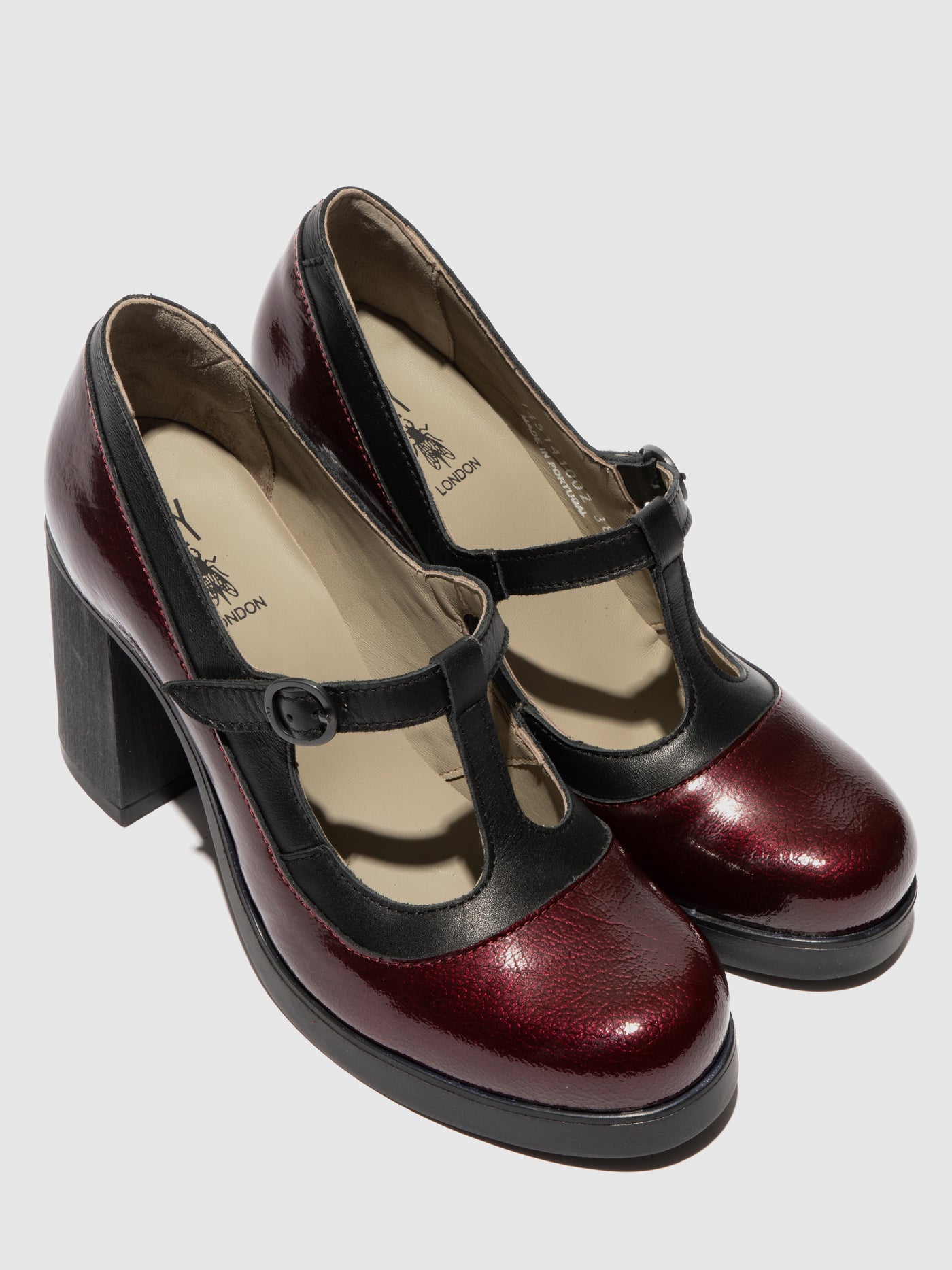 Mary Jane Shoes SEIF141FLY BURGUNDY/BLACK