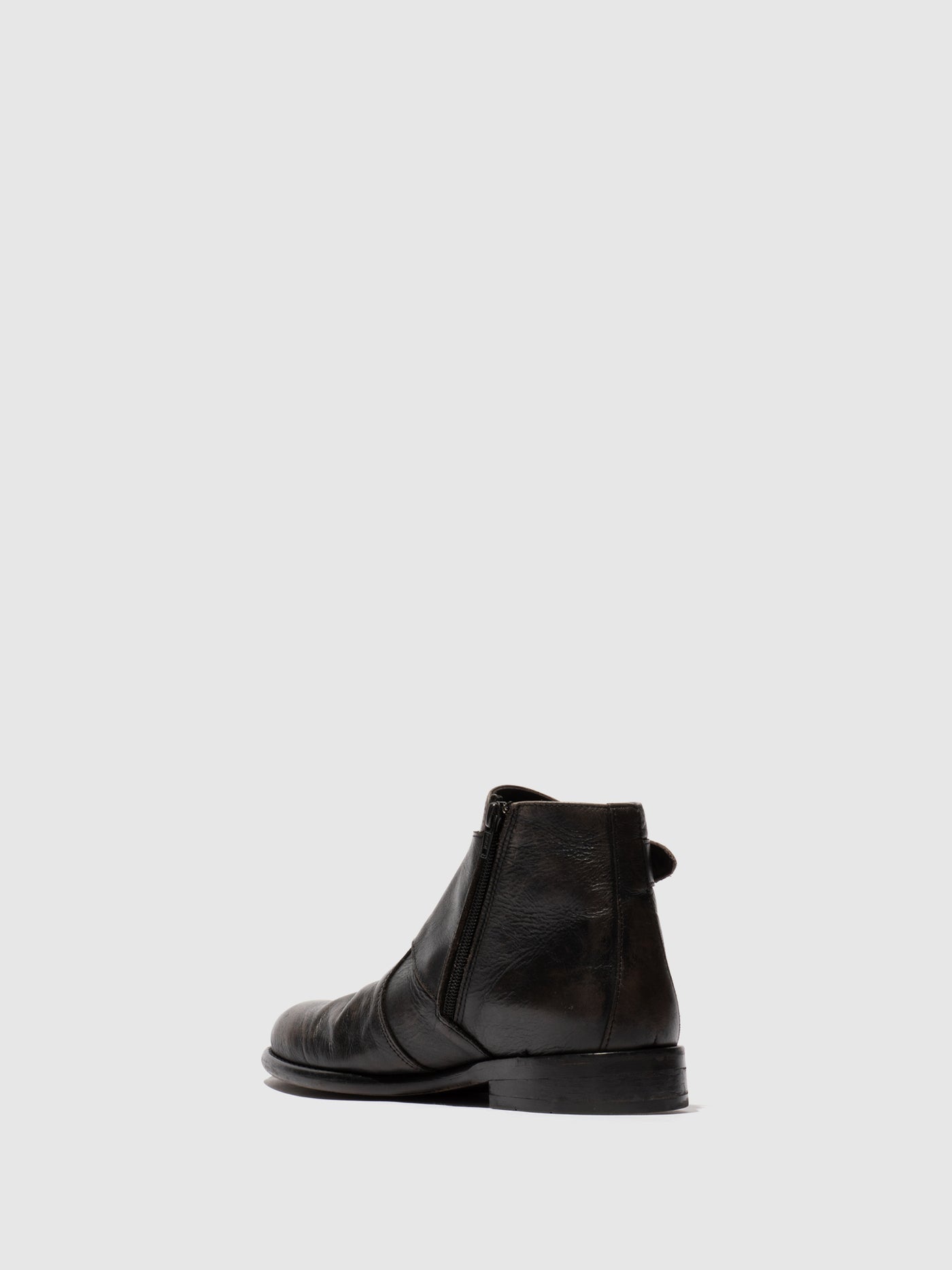 Buckle Ankle Boots WUOL142FLY WASHED BLACK