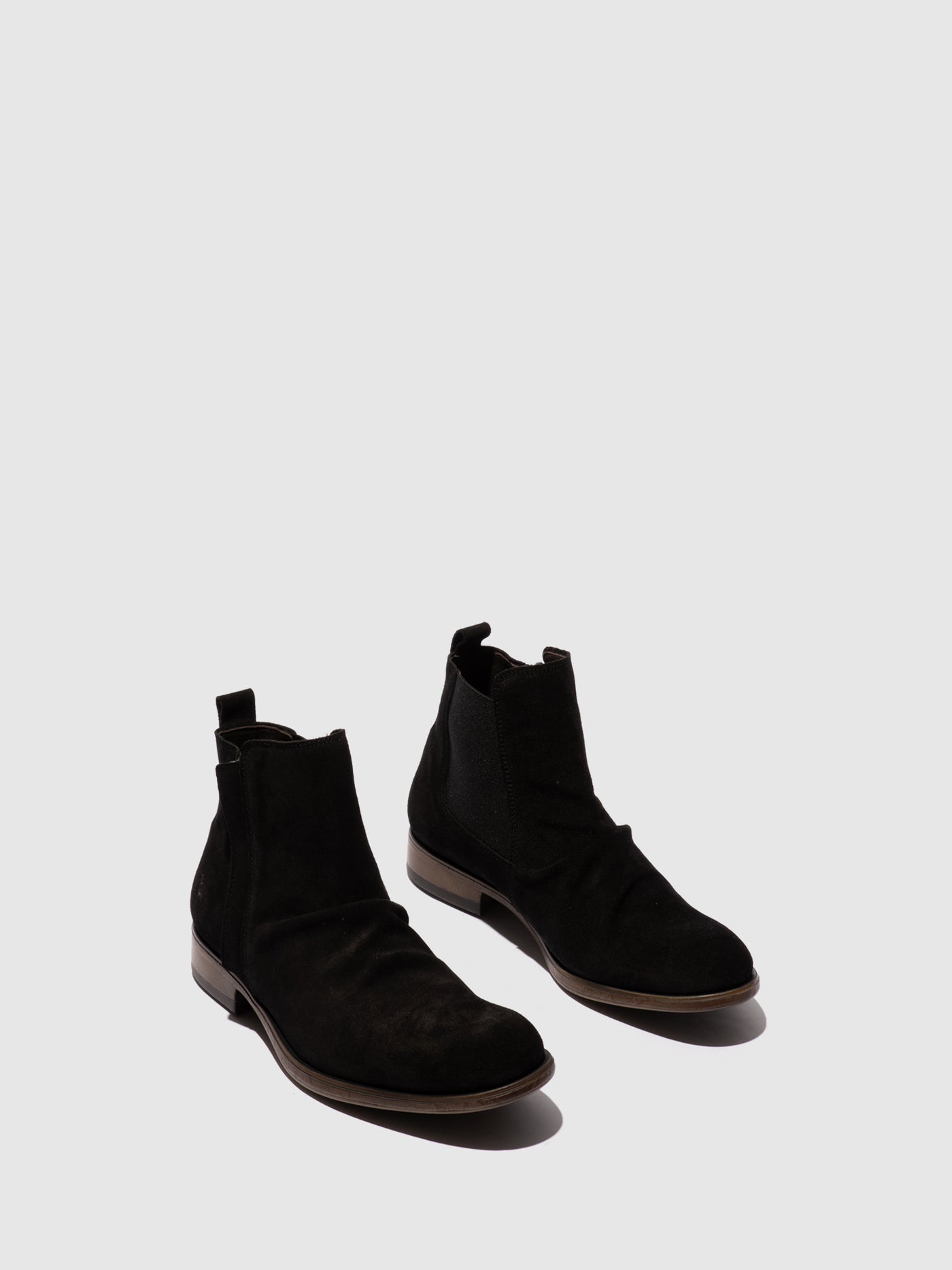 Zip Up Ankle Boots MOWI146FLY OIL SUEDE BLACK