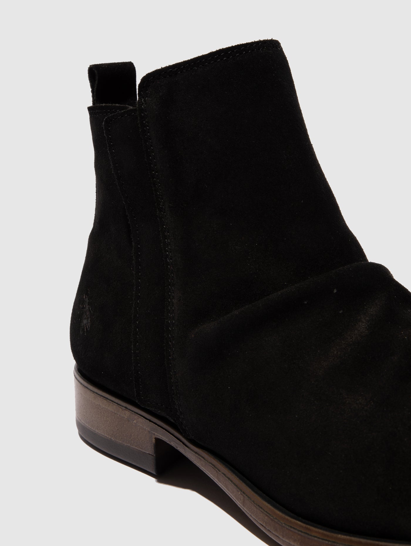 Zip Up Ankle Boots MOWI146FLY OIL SUEDE BLACK