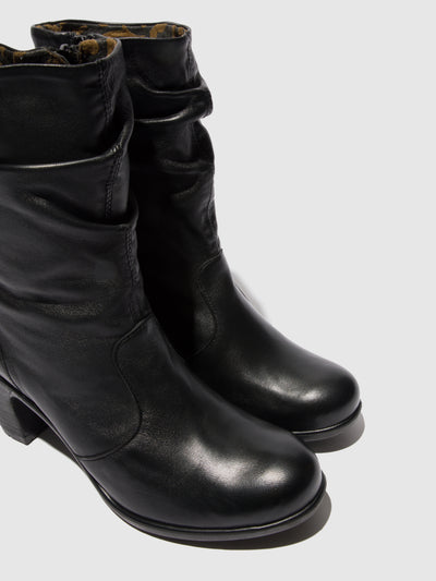 Zip Up Ankle Boots KLEI152FLY BLACK