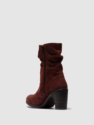 Zip Up Ankle Boots KLEI152FLY OXBLOOD