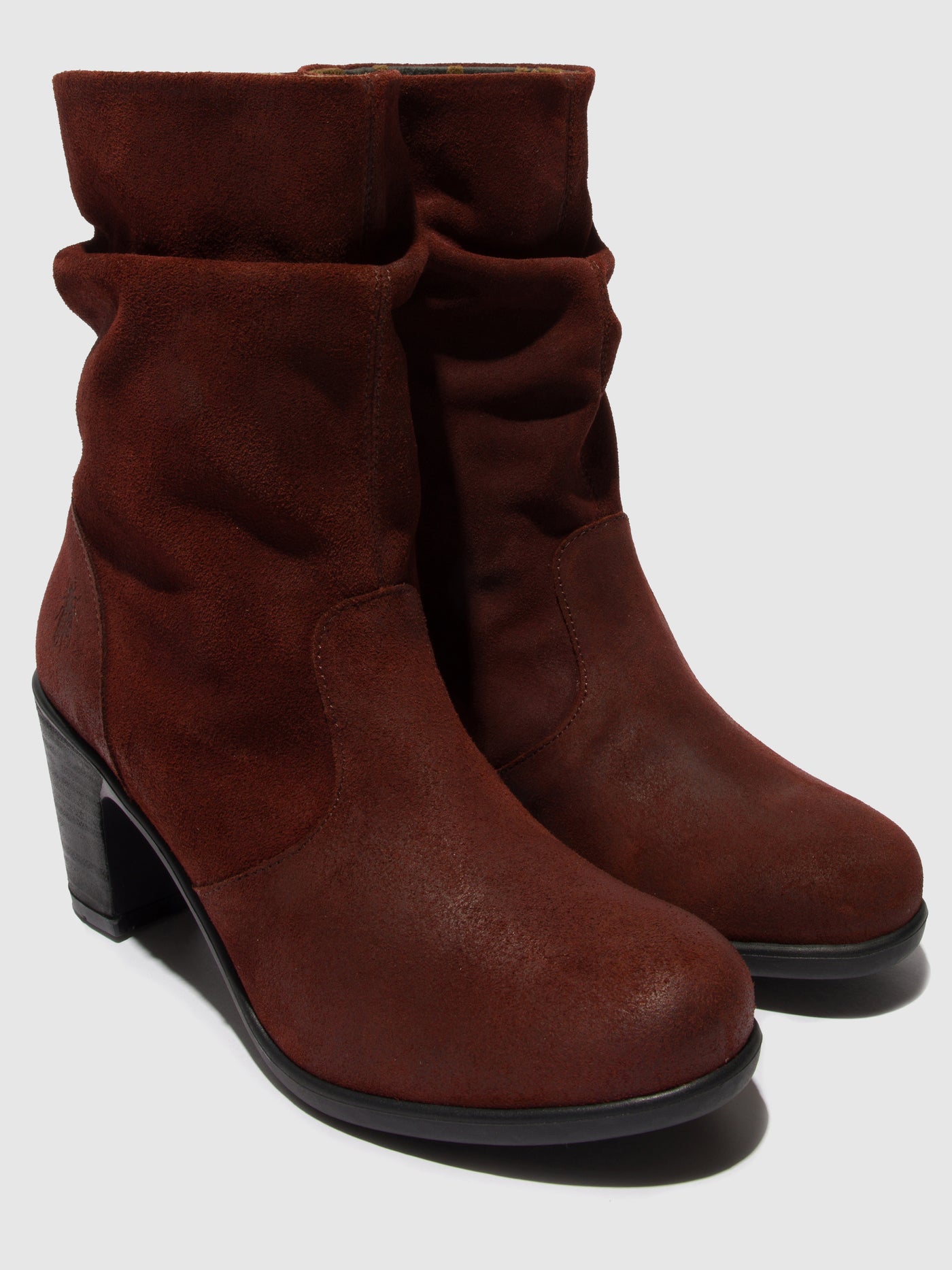 Zip Up Ankle Boots KLEI152FLY OXBLOOD