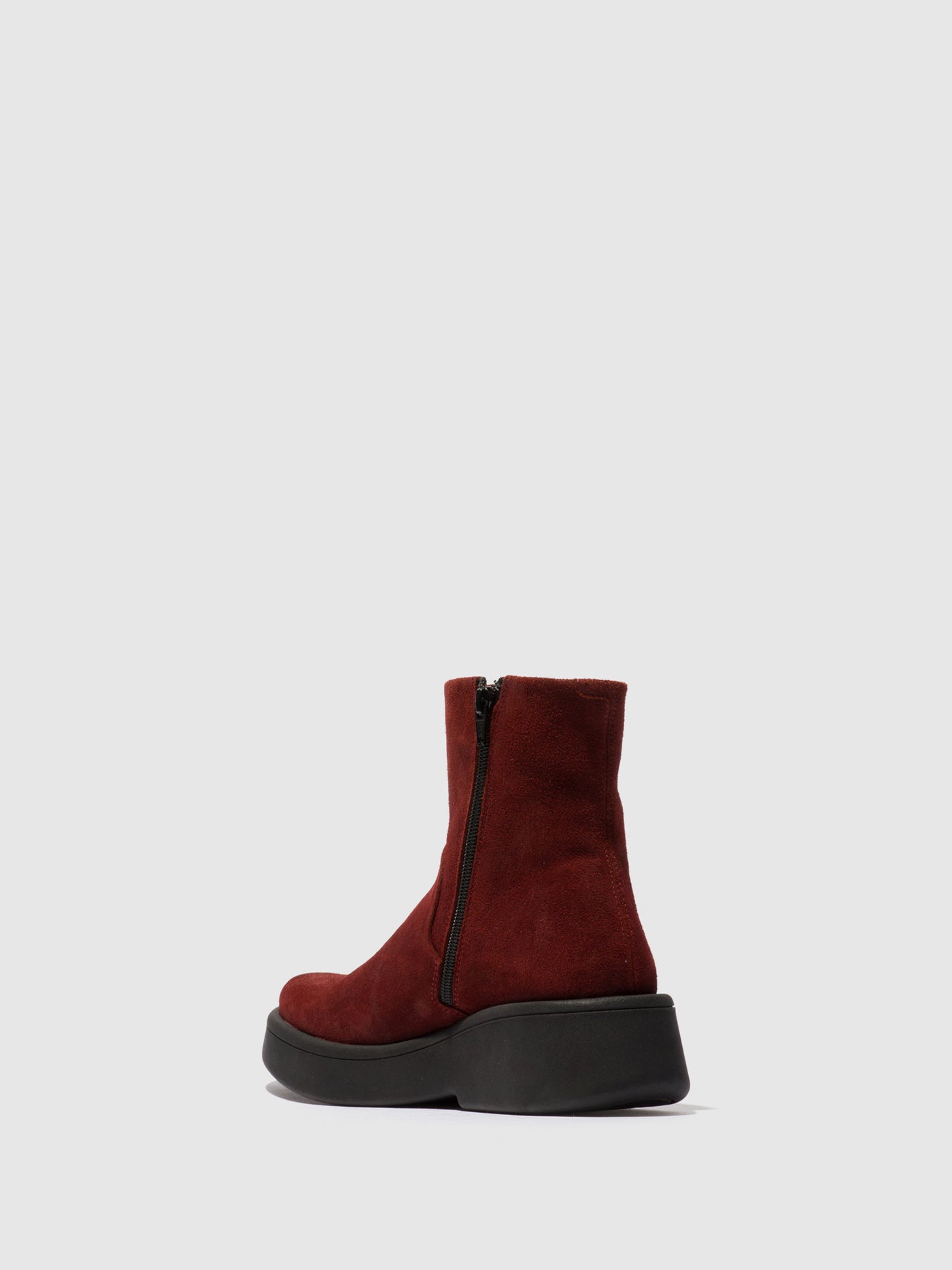 Zip Up Ankle Boots MOLN155FLY OXBLOOD