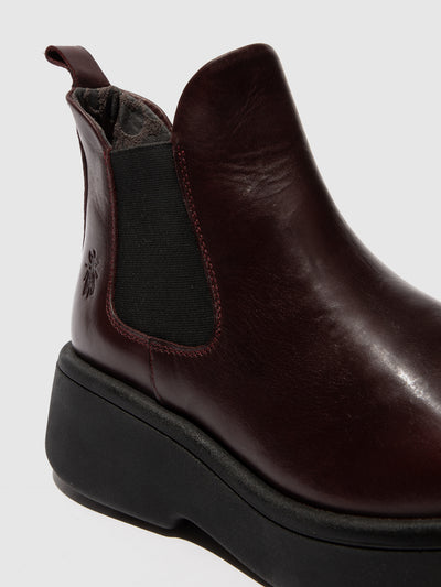 Chelsea Ankle Boots MULK159FLY RUG WINE