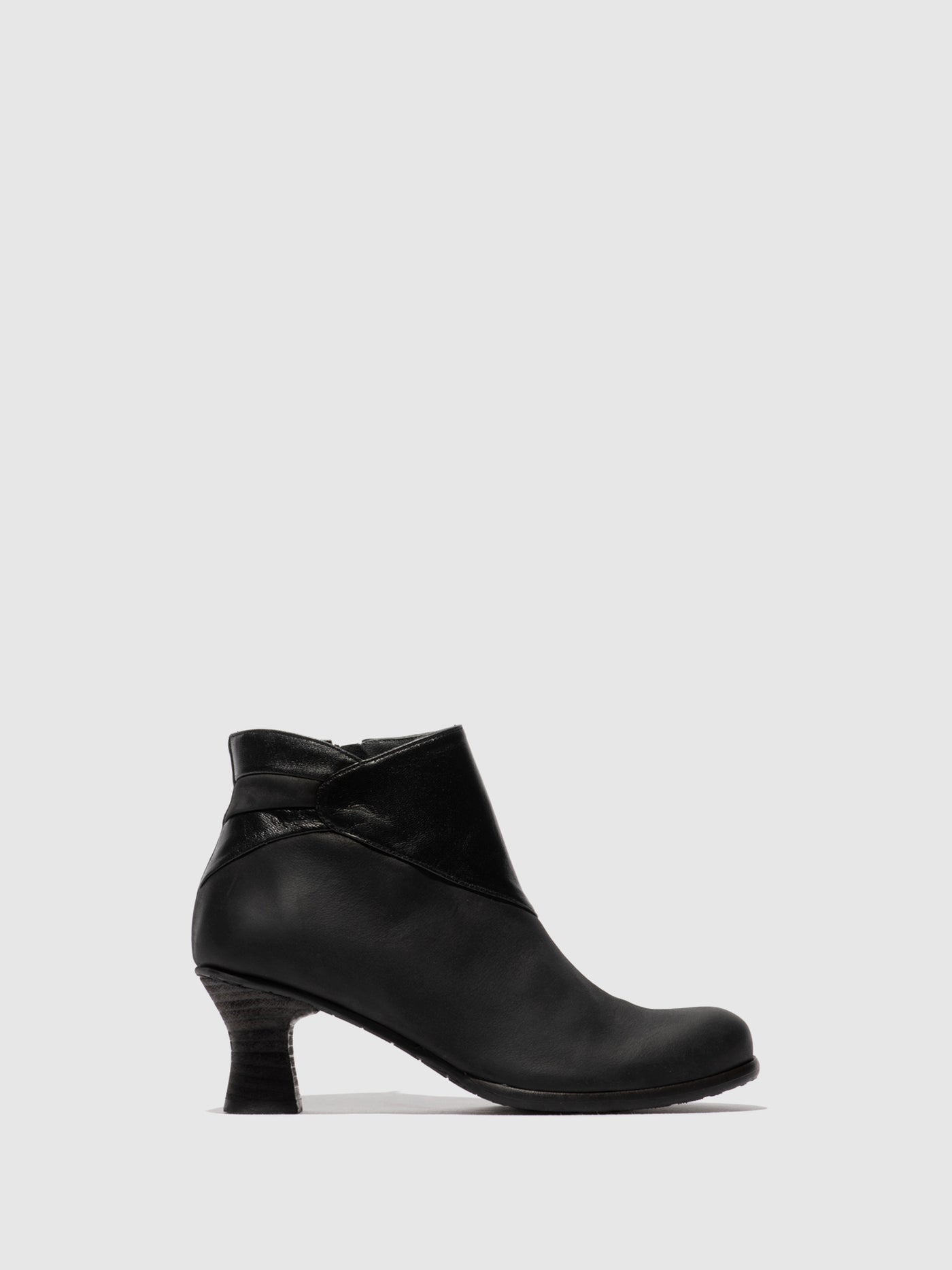 Zip Up Ankle Boots BRAL162FLY BLACK