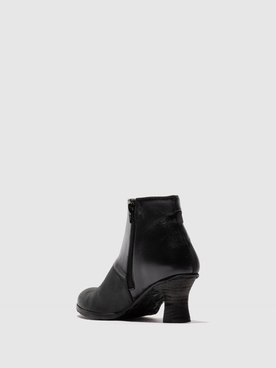 Zip Up Ankle Boots BRAL162FLY BLACK