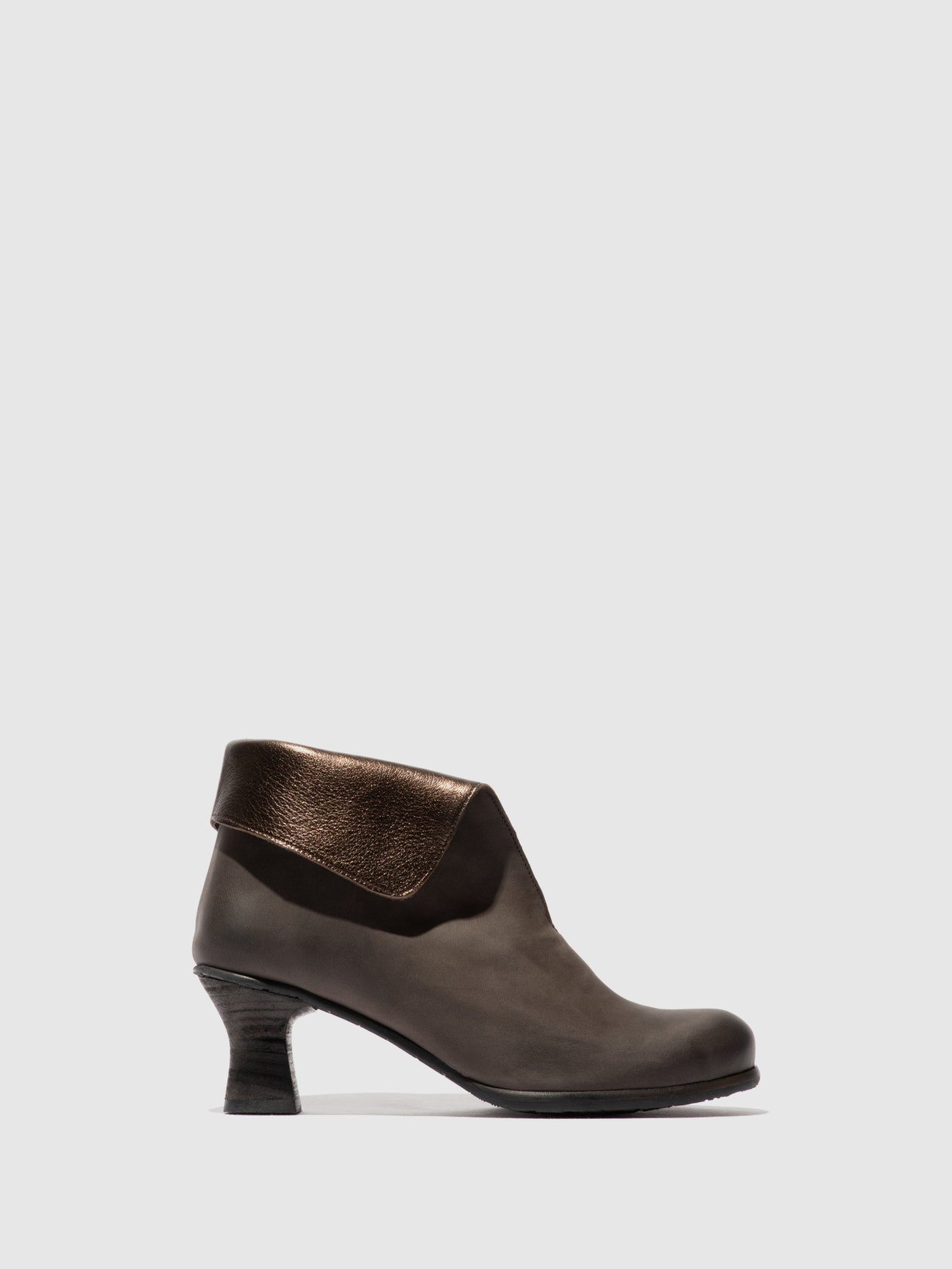 Zip Up Ankle Boots BLEV164FLY GREY/DK.GOLD