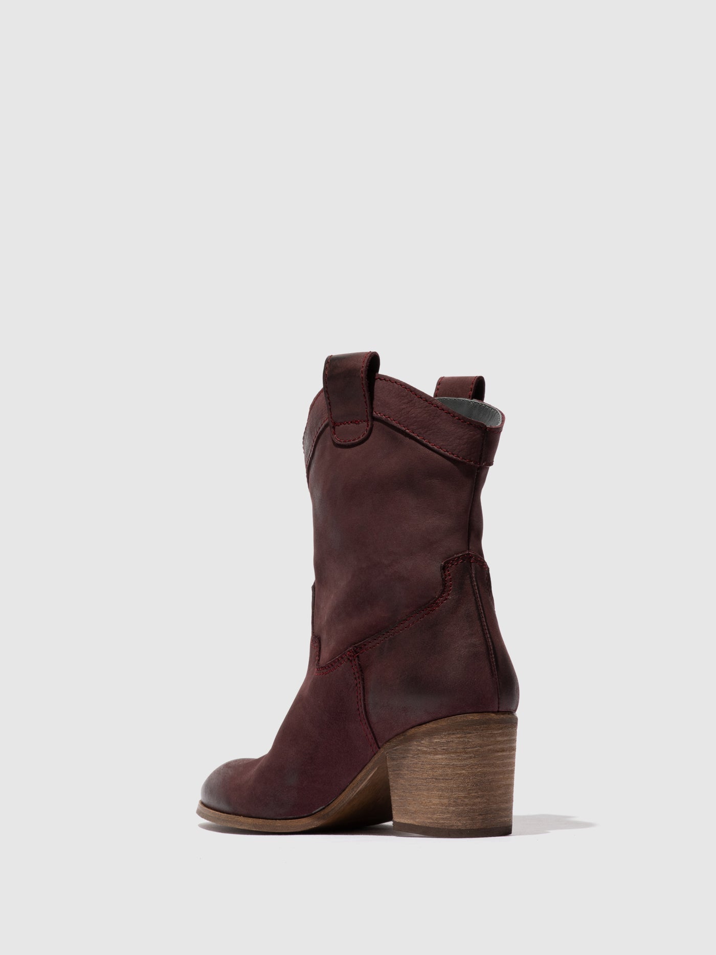 Zip Up Ankle Boots DAXI166FLY BURGUNDY