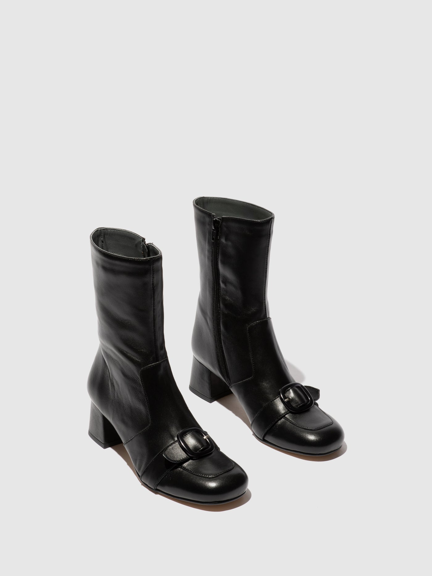 Zip Up Ankle Boots SUIR170FLY BLACK