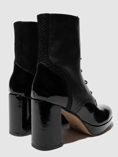 Lace-up Ankle Boots ESIE182FLY BLACK