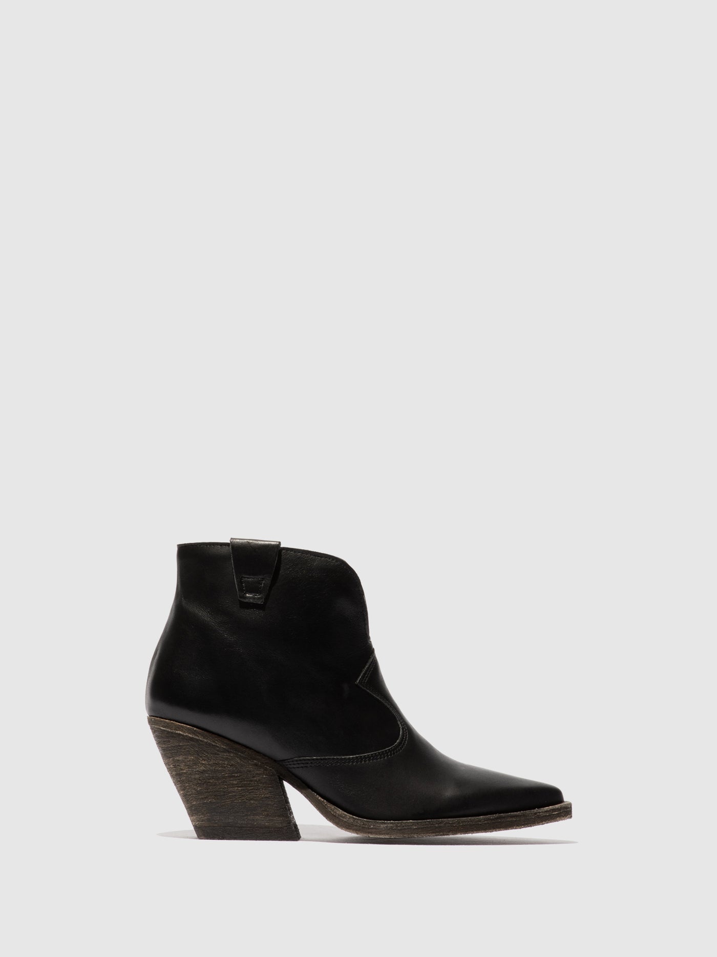 Zip Up Ankle Boots WAXI185FLY BLACK