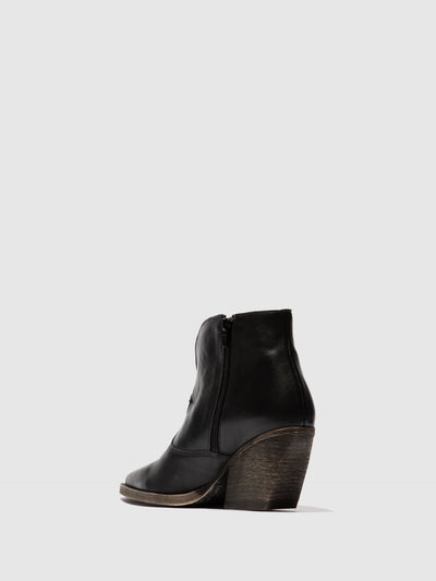 Zip Up Ankle Boots WAXI185FLY BLACK