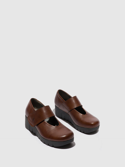 Velcro Shoes VARI188FLY BROWN