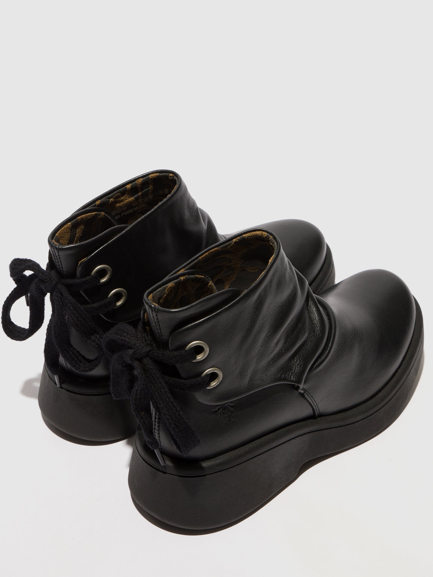 Lace-up Ankle Boots MEBS189FLY DUBLIN BLACK