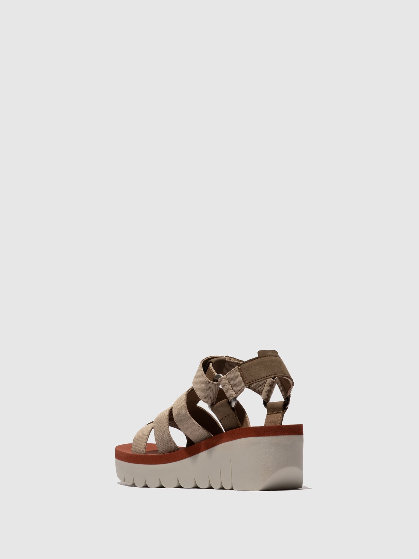 Strappy Sandals YOJI198FLY MILITARY/BEIGE/BRICK