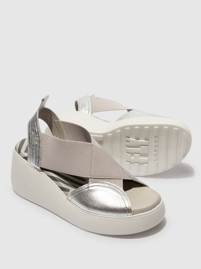 Elasticated Sandals DAIF216FLY SILVER