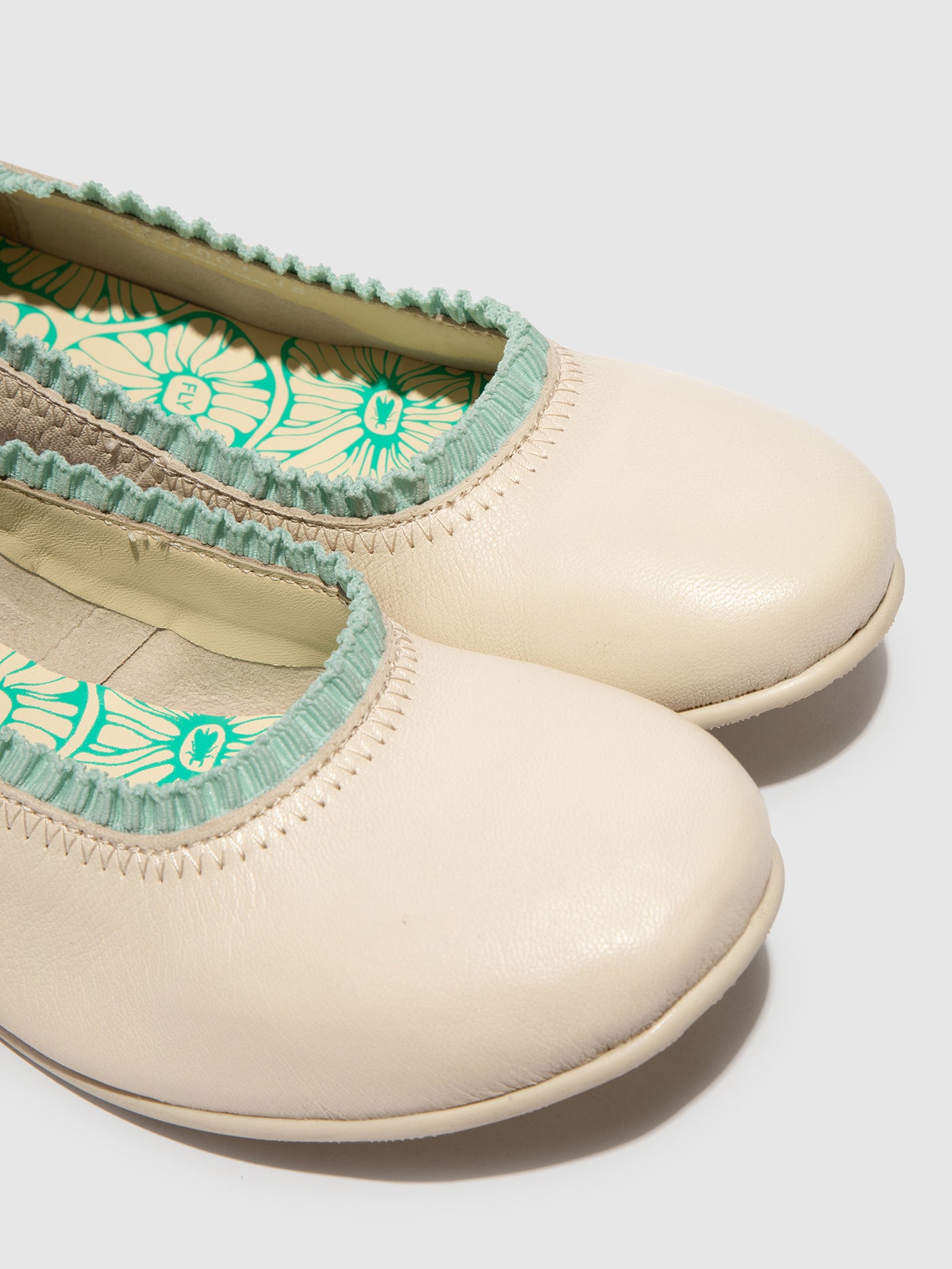 Flat Ballerinas GOIL222FLY OFFWHITE/SPEARMINT