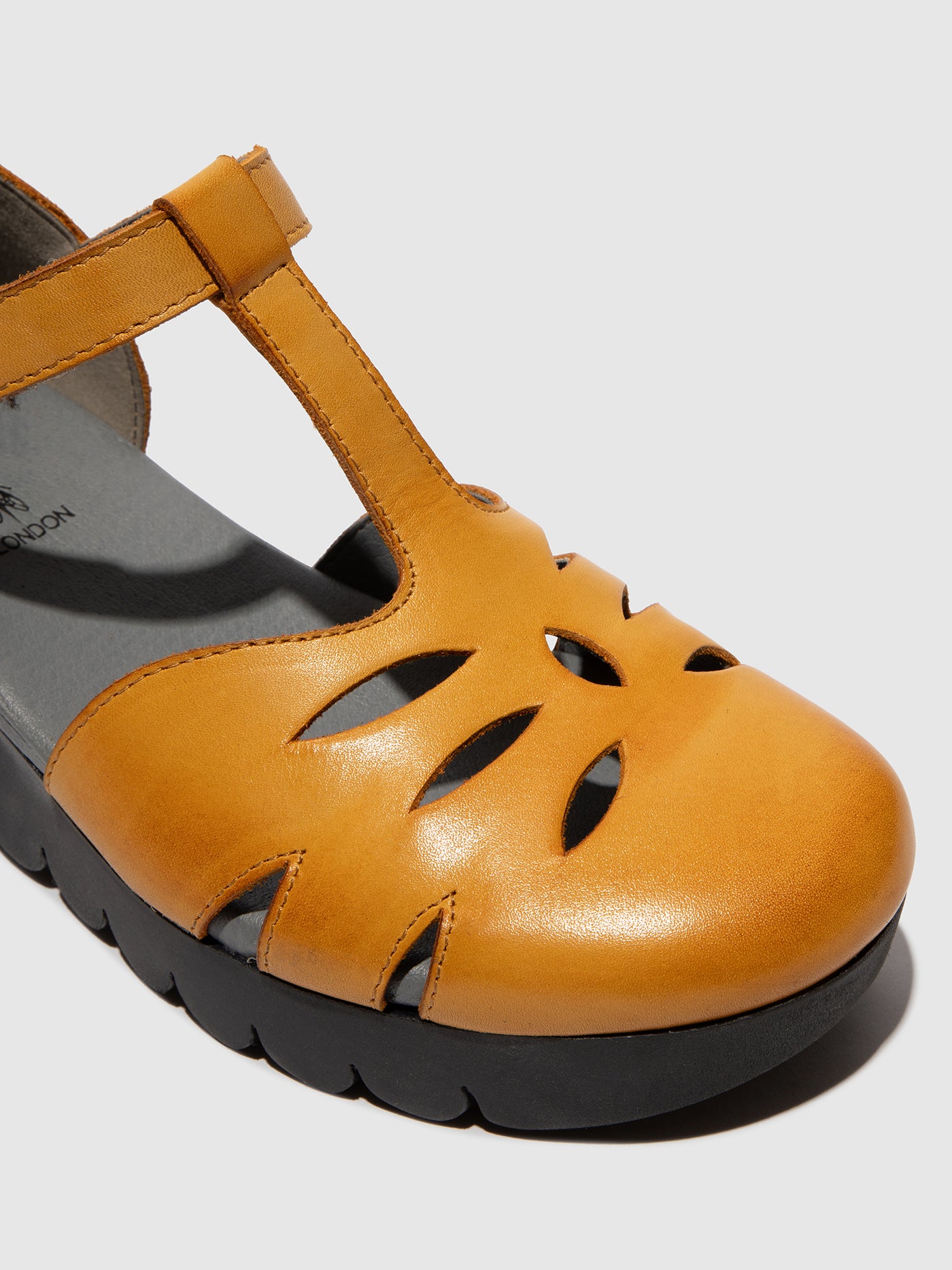 T-Strap Sandals VELT224FLY MUSTARD