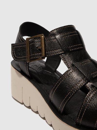 Sling-Back Sandals YUDD236FLY BLACK