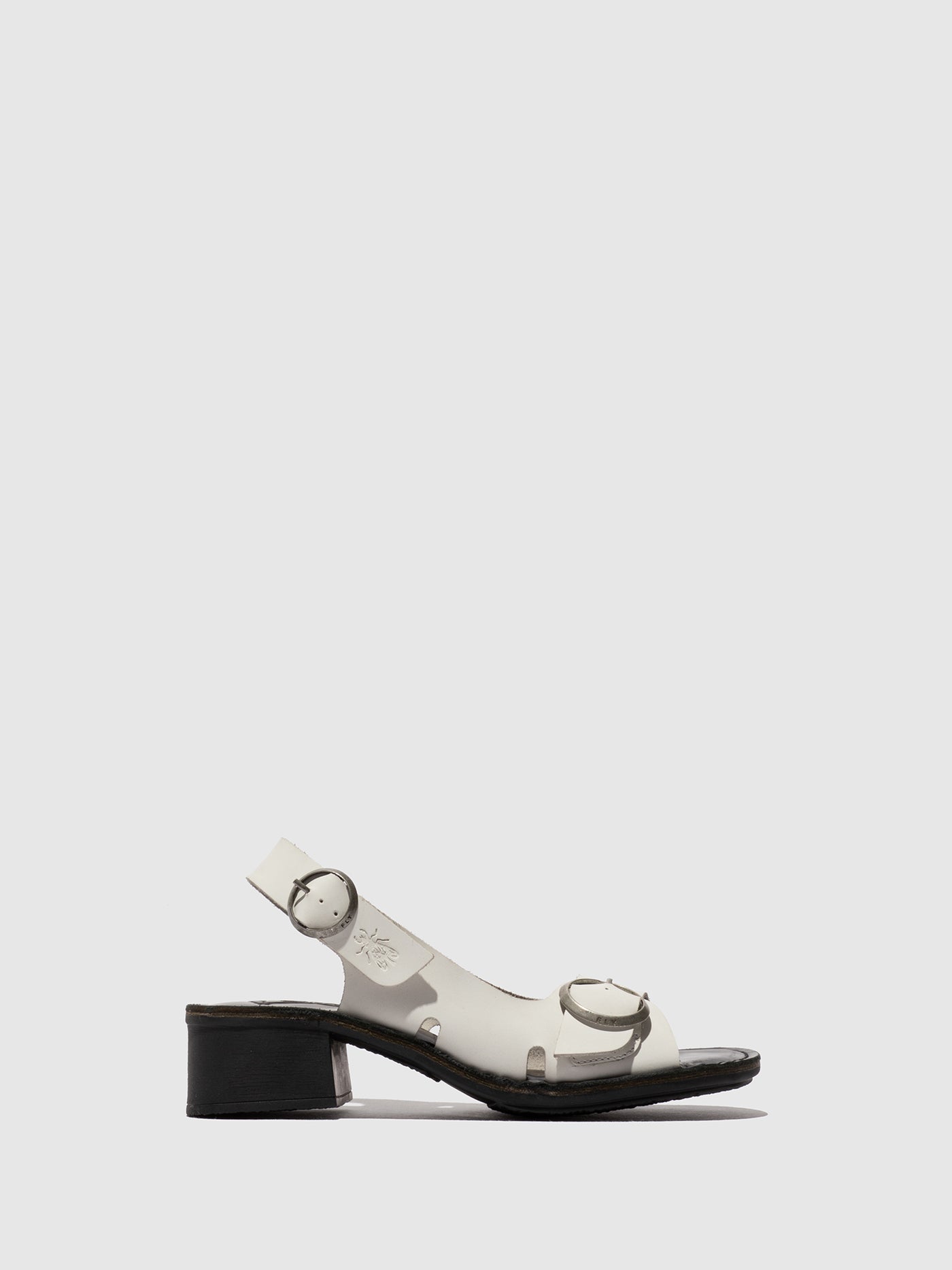 Buckle Sandals EDOV237FLY WHITE/BLACK