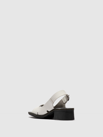 Buckle Sandals EDOV237FLY WHITE/BLACK