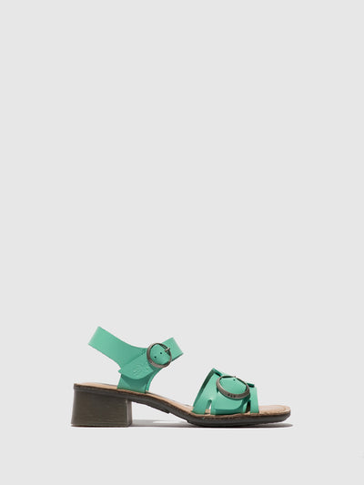 Buckle Sandals EBLI238FLY SPEARMINT/NATURAL