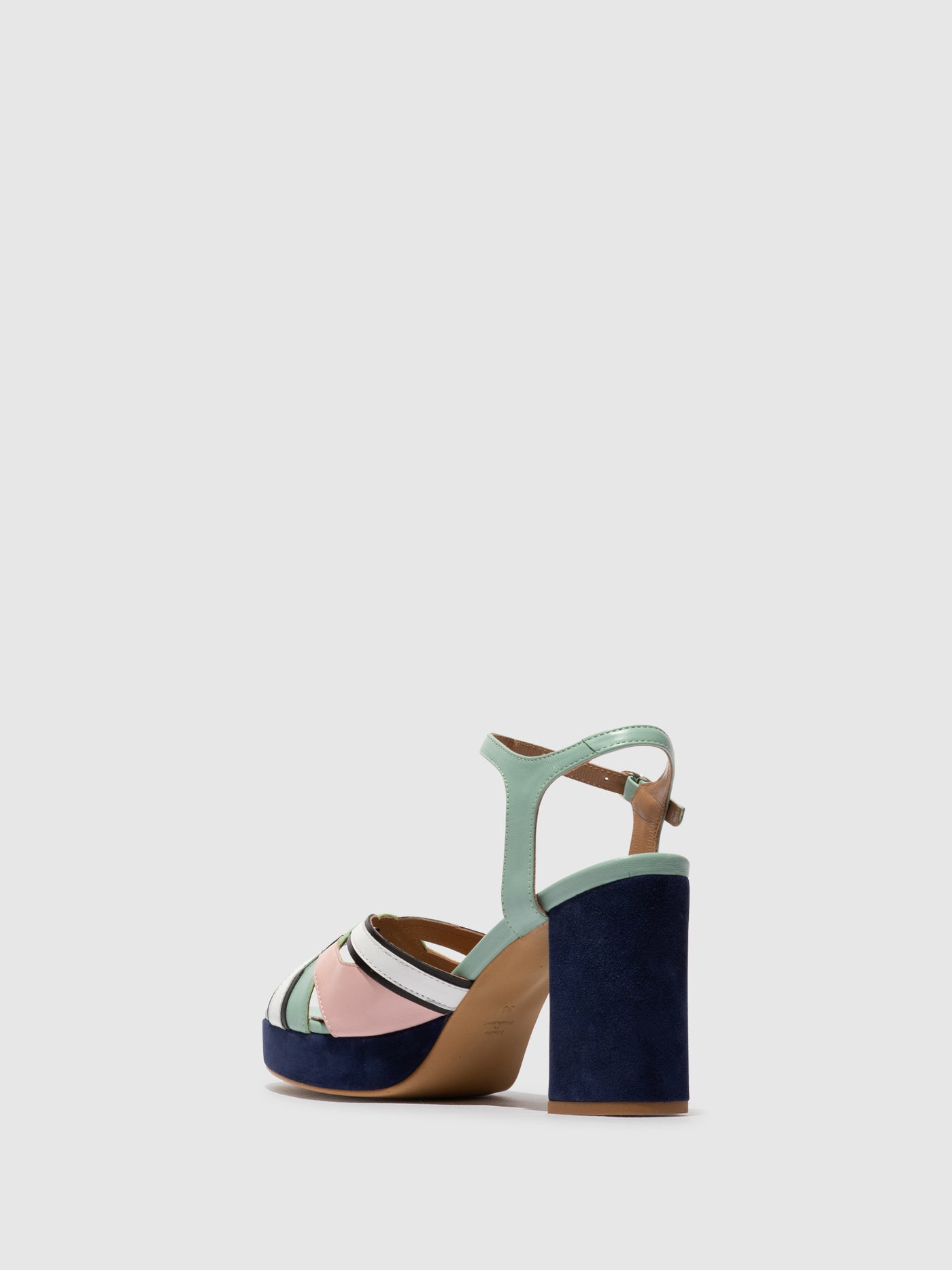 Sling-Back Sandals EZUI240FLY SPEARMINT/PALE PINK/BLACK/WHITE