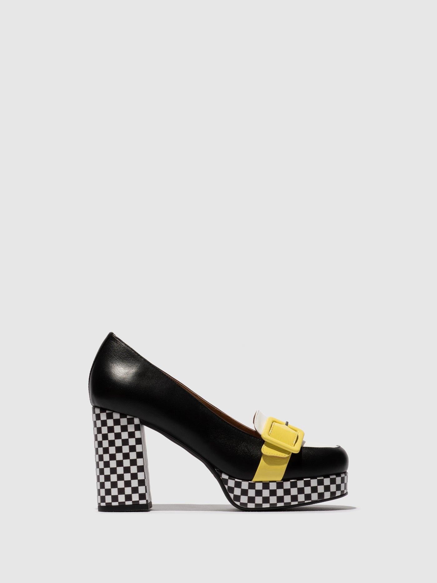 Heel Shoes ELLO242FLY BLACK/WHITE/LEMON