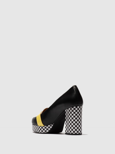 Heel Shoes ELLO242FLY BLACK/WHITE/LEMON