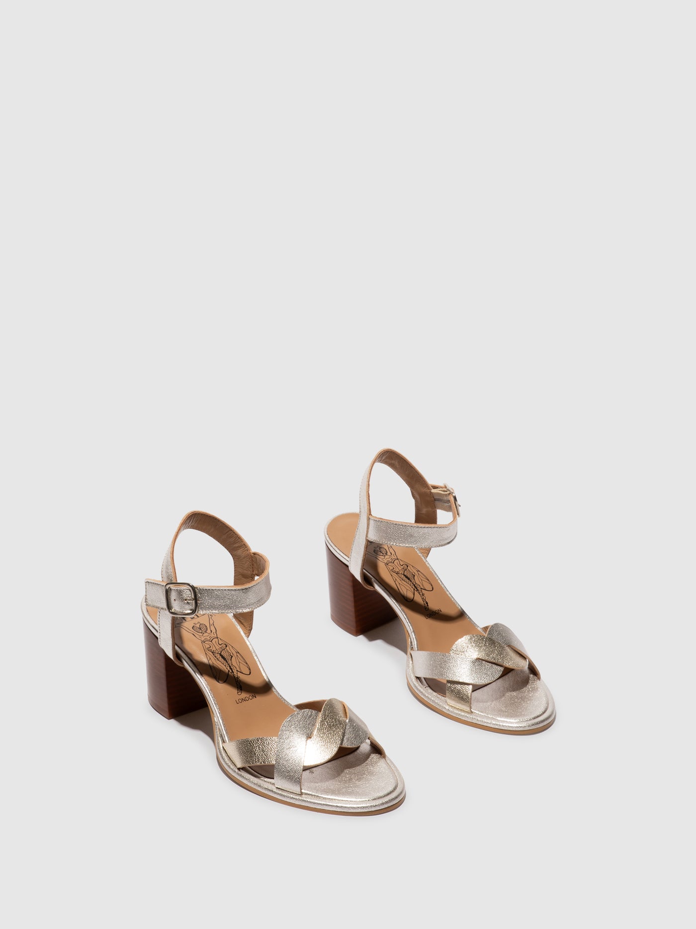 Heel Sandals MOJI263FLY SILVER/GOLD