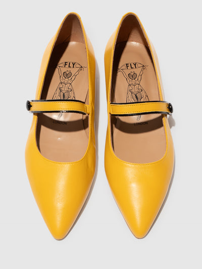 Pointed Toe Shoes SULN265FLY YELLOW/BLACK