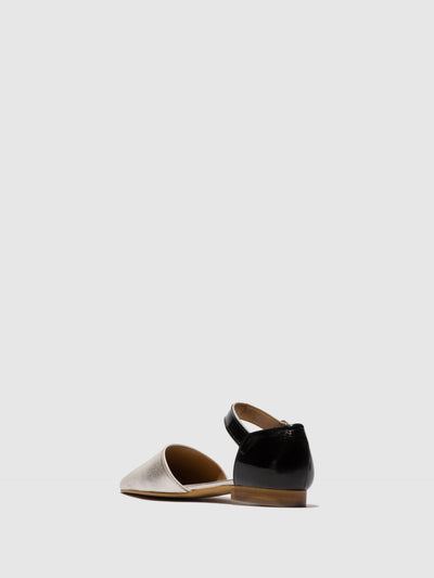 Pointed Toe Shoes SARJ266FLY SILVER/BLACK/WHITE