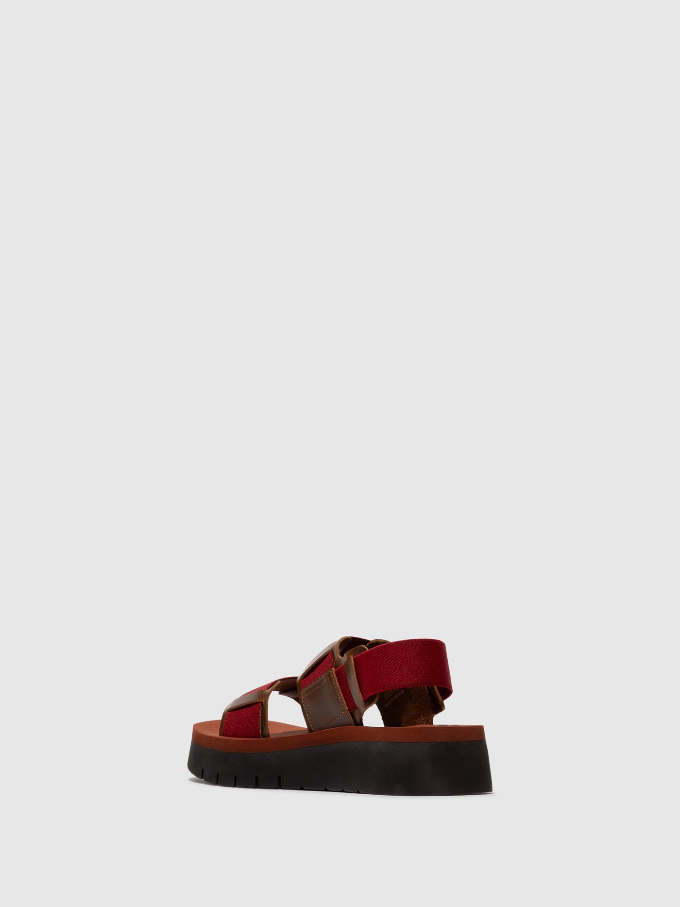 Sling-Back Sandals SORU277FLY CAMEL/DARK RED/BRICK