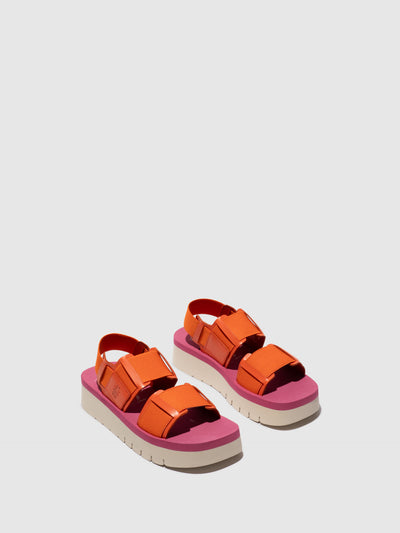 Sling-Back Sandals SORU277FLY SCARLET/ORANGE/LILAC