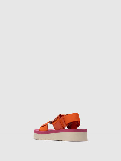 Sling-Back Sandals SORU277FLY SCARLET/ORANGE/LILAC