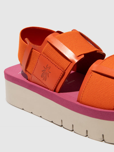 Sling-Back Sandals SORU277FLY SCARLET/ORANGE/LILAC