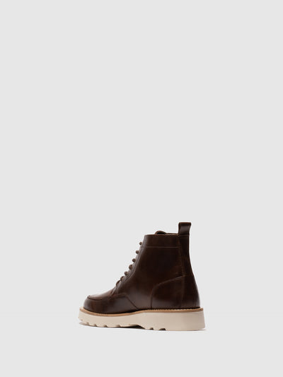 Lace-up Ankle Boots ROIK300FLY DK. BROWN