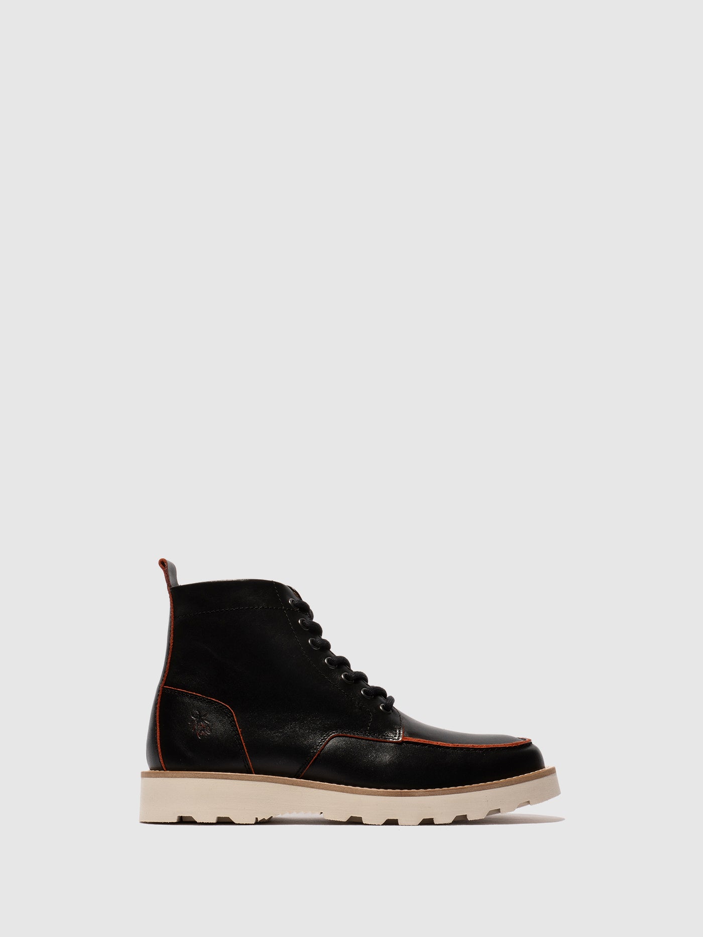 Lace-up Ankle Boots ROIK300FLY BLACK/RED