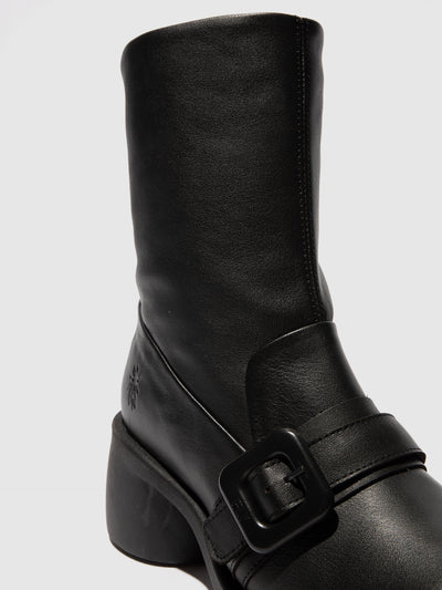 Buckle Ankle Boots HUDA303FLY BLACK