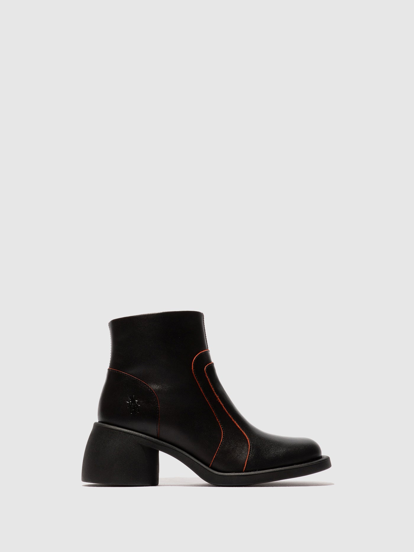 Zip Up Ankle Boots HEWI304FLY BLACK/RED