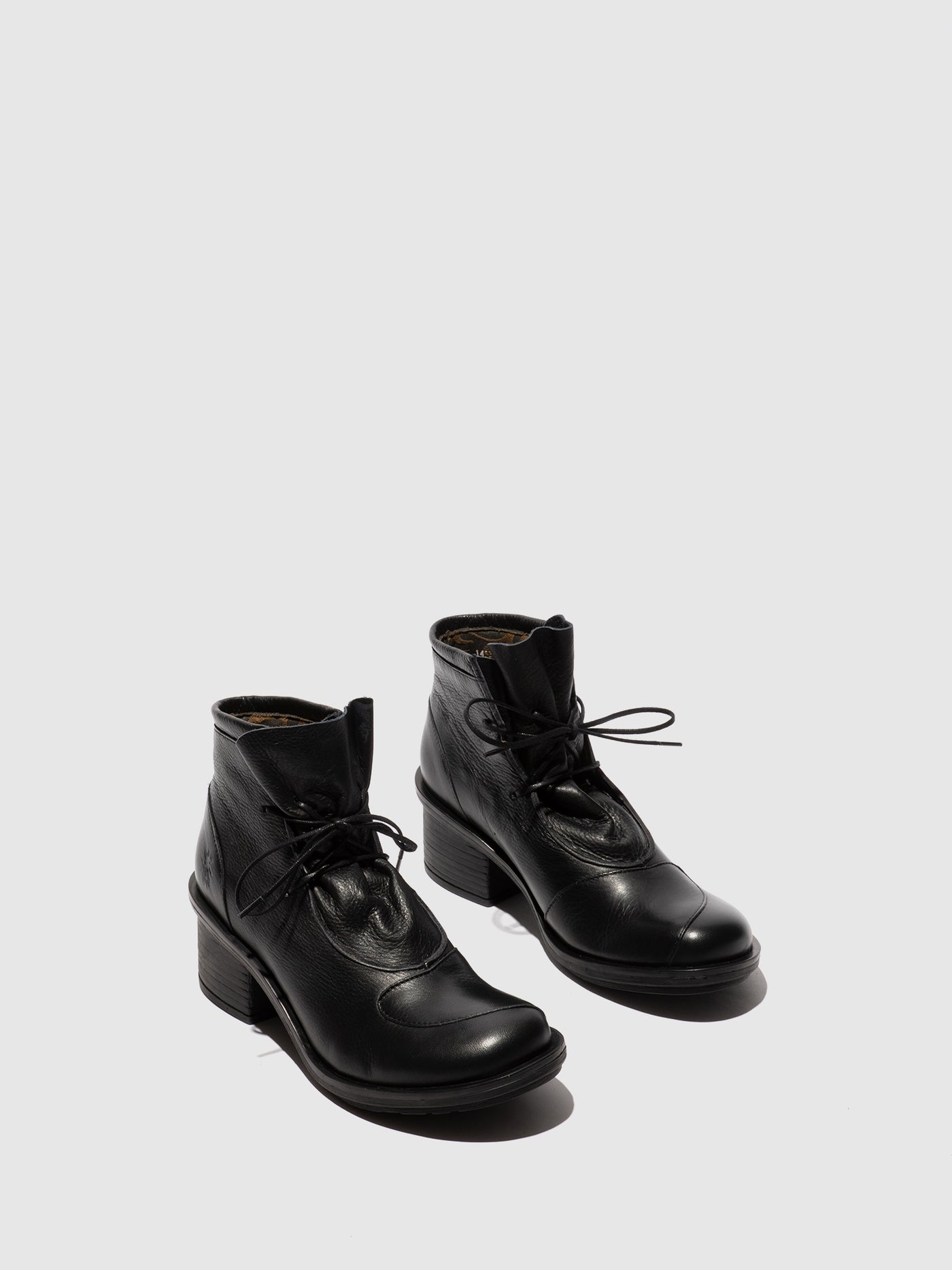 Lace-up Ankle Boots CARF307FLY BLACK