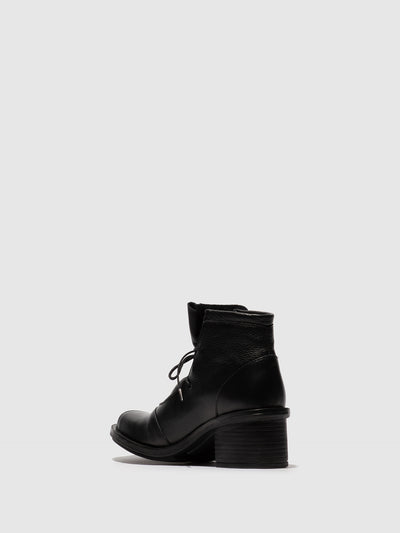 Lace-up Ankle Boots CARF307FLY BLACK