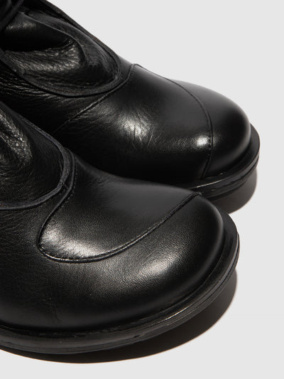 Lace-up Ankle Boots CARF307FLY BLACK