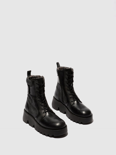Lace-up Ankle Boots ZELY315FLY BLACK
