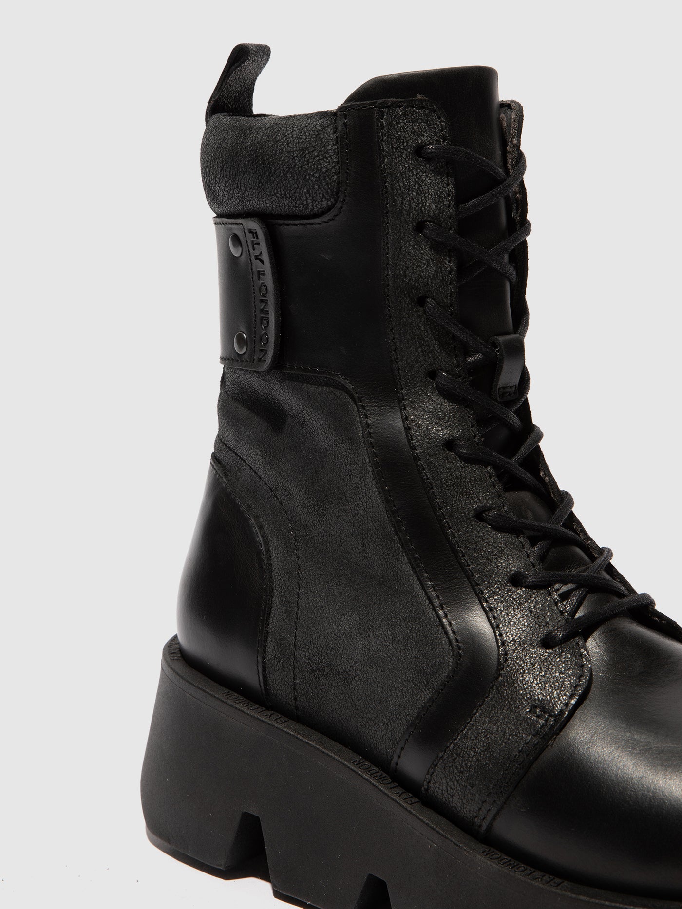 Lace-up Ankle Boots ZELY315FLY BLACK