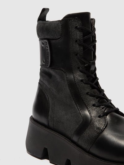 Lace-up Ankle Boots ZELY315FLY BLACK