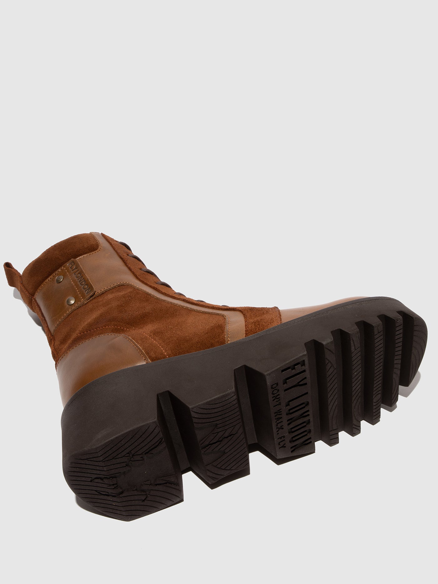 Lace-up Ankle Boots ZELY315FLY CAMEL